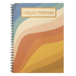 Retro wave, Writing Journal, Notebook