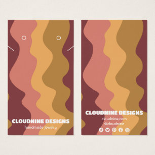 Retro Waves Earring Necklace Jewellery Display Car