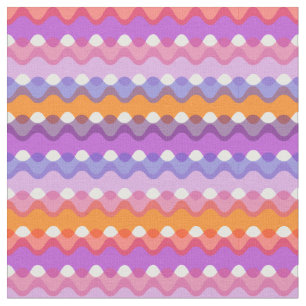 Retro Waves Fabric