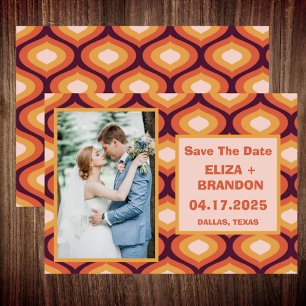 Retro Wedding Save the Date Photo