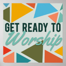 Retro Welcome Worship Sign 