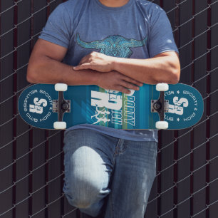 Retro Wellness Club Sporty Fashion   Skateboard