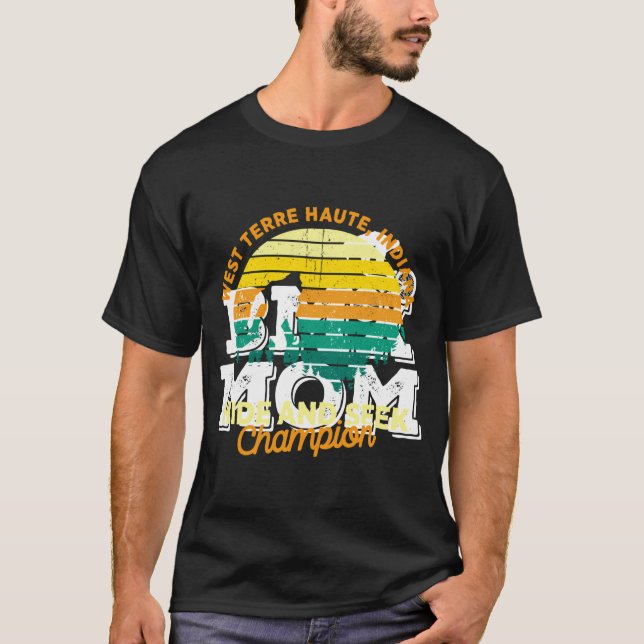Retro West Terre Haute Indiana Big Foot Souvenir T-Shirt (Front)
