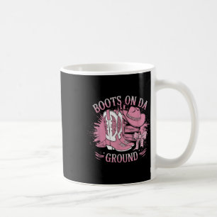 Retro Western Cowgirl Cowboy Linedance Boots On Da Coffee Mug