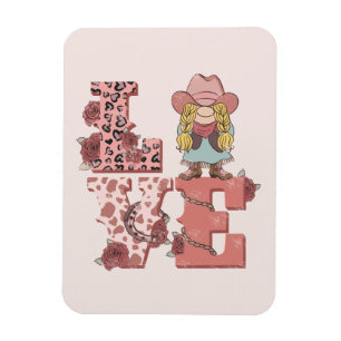 Retro Western Love Magnet