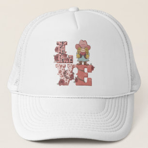 Retro Western Love Trucker Hat
