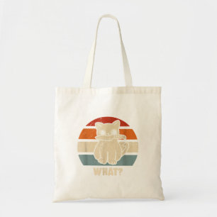 Retro What Cat Knife Meow Kitty Funny Cats Mom And Tote Bag