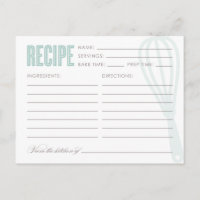 RÉTRO WHISK | Cartes recettes