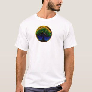 Retro Whisper Sunflower – Hand-Textured Botanical T-Shirt