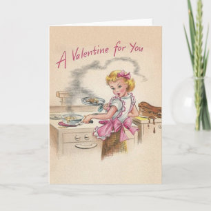Retro Wife Valentine's Day Card