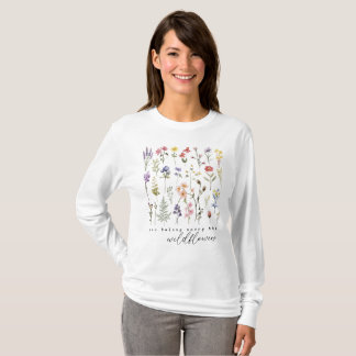 Retro Wildflowers Floral T-Shirt