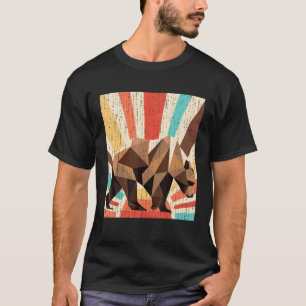 Retro Wildlife Forest Animal  Nature Grizzly Bear T-Shirt