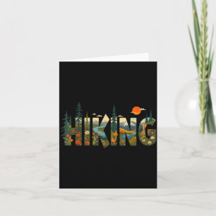 Retro wildlife forest nature trees outdoors card