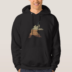 Retro Wildlife Reptile Exotic Lizard Animal Komodo Hoodie