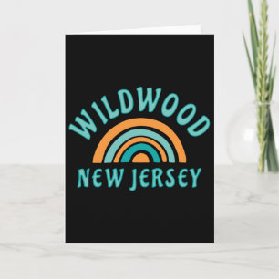 Retro Wildwood New Jersey Rainbow Nj Ocean Beach V Card