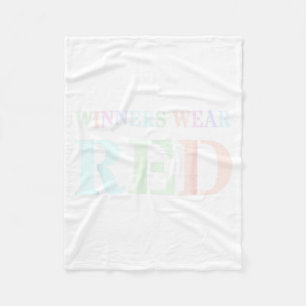 Retro Winners Wear Red Spirit Week War Game Team B Fleece Blanket