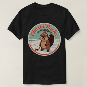 Retro Winnipeg Beaver Hockey T-Shirt