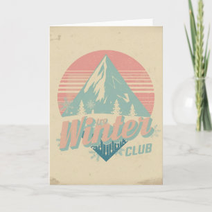 Retro Winter Club Card