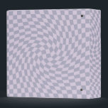 Retro Winter Lilac Checks Warped Chequerboard    Binder<br><div class="desc">Perfect warped chequered design pillow in winter ice lilac and light blue colour. Modern warped checkers in classic colour. Twirl and swirl,  twist checks,  chequered pattern</div>