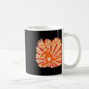 Retro Winter Sports Snowboard Snowboarder Coffee Mug