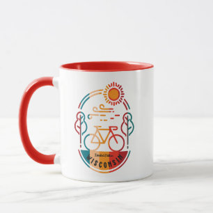 Retro Wisconsin Bike Trail Mug