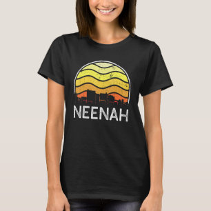 Retro Wisconsin Neenah Visitors Skyline Vintage Ur T-Shirt