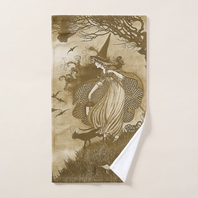 Rétro Witch (Serviette à main)