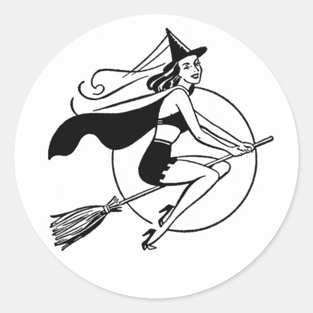 Retro Witch stickers (Front)