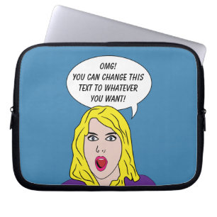 RETRO WOMAN custom laptop bags