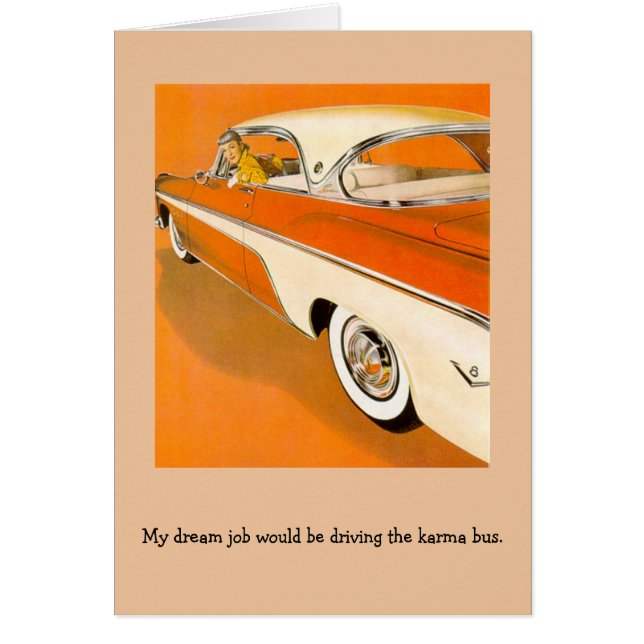 Retro Woman - Driving the Karma Bus, (Front)