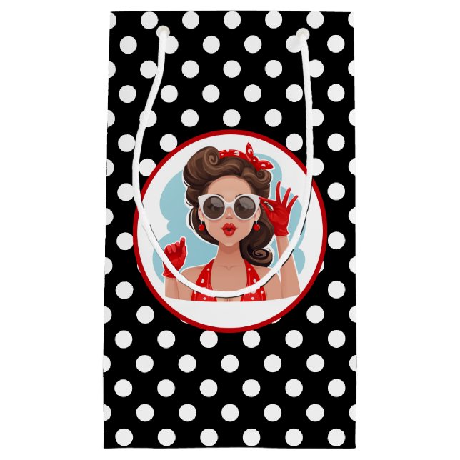 Retro Woman Gift Bag (Front)