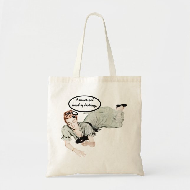 Retro Woman Humour Tote Bag (Front)