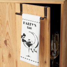 Retro Woman in Martini Glass Bar