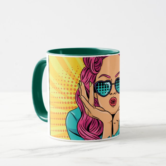  Retro woman Mug (Front Left)