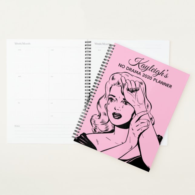 Retro Woman No Drama Planner (Display)