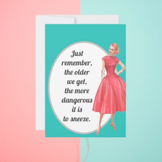 Retro Woman Obtenir une vieille citation carte d'a (Créateur téléchargé)