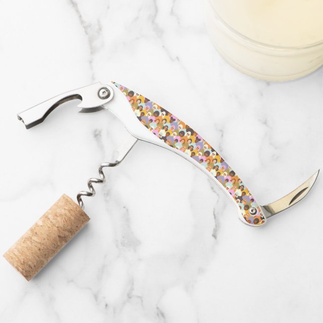 Retro Women of the World Pattern Corkscrew (Front)
