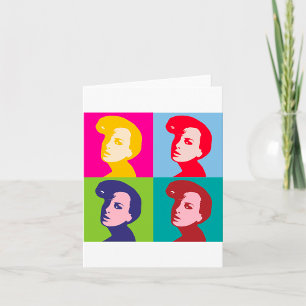 Retro Women Pop Art Card