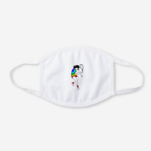 Retro Women's Racquetball Player with Racket