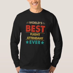 Retro World's Best Flight Attendant Ever T-Shirt