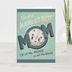 Retro World's Best Mom Mother's Day Card