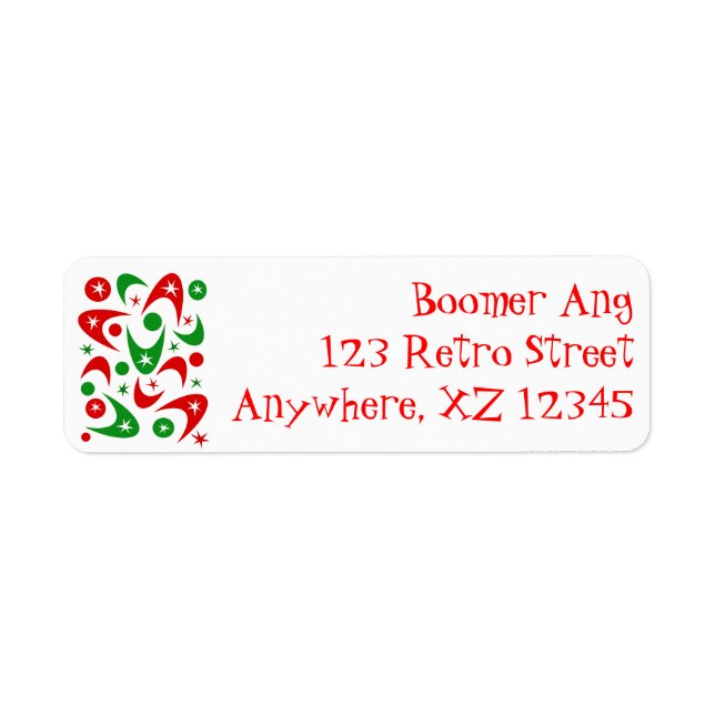 Retro Xmas Boomerangs (Front)