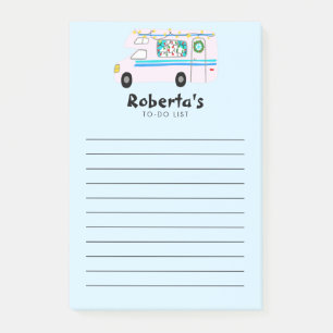 Retro Xmas Camper RV Grocery Shop TO-DO List Post-it Notes
