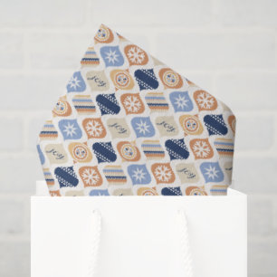 Retro Xmas Holiday Luxe Tissue Paper
