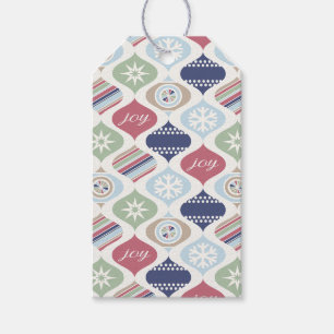 Retro Xmas Vintage Luxe Personalized Gift Tags