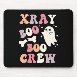 Retro Xray Boo Boo Crew Ghost X-ray Technician Hal Mouse Pad