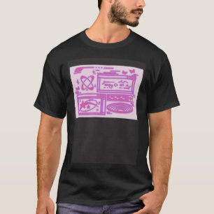 Retro Y2K 90s Vintage Control Room Screen in Space T-Shirt