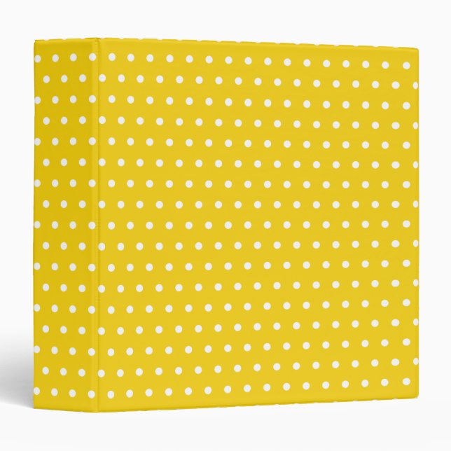 Retro Yellow Dot Binder (Front/Spine)