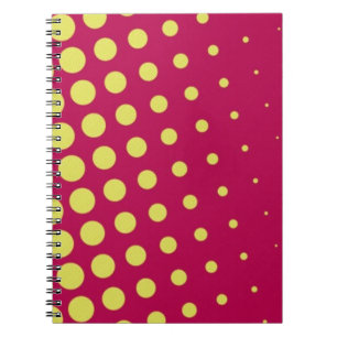 Retro yellow dots notebook