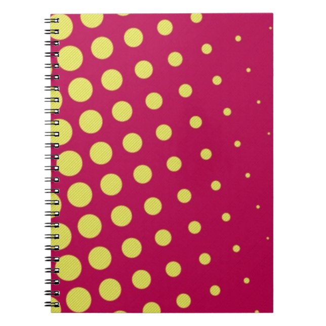 Retro yellow dots notebook (Front)